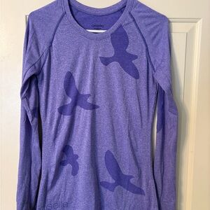 Oiselle limited edition color Purple Long Sleeve Top
